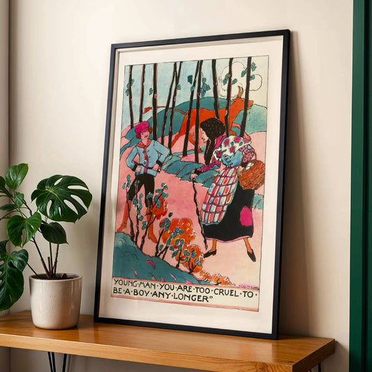 "Young man, you are too cruel to be a boy any longer" (1929) | King, Jessie M.