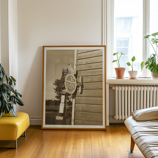 Fresh Eggs by Yasuo Kuniyoshi photo print alternate view, for room decor, wall art and art for your home, showing the face of life