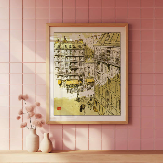 De la Rue Rochechouart | From '36 Views of the Eiffel Tower' by Henri Rivière