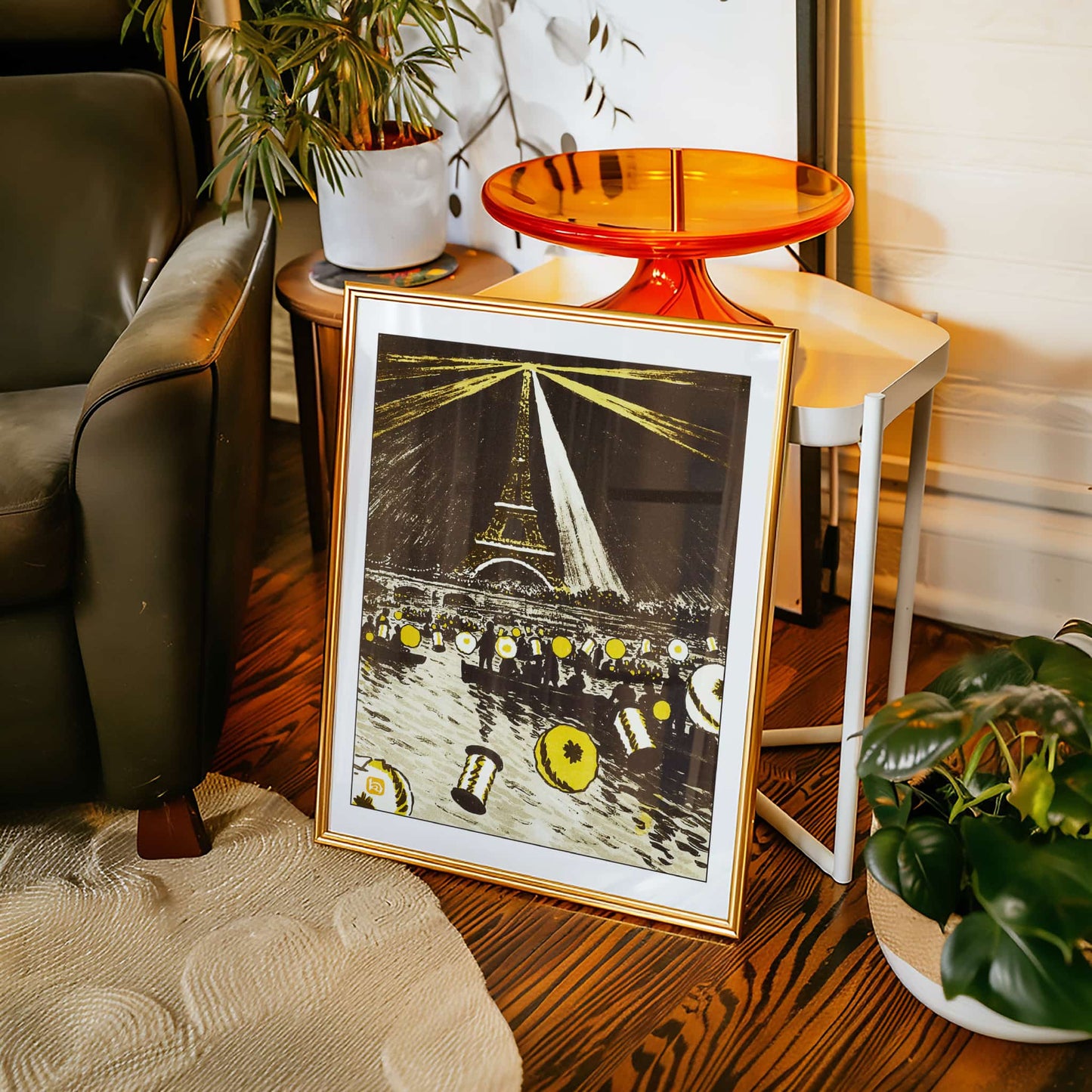 Fête sur la Seine le 14 Juillet | From '36 Views of the Eiffel Tower' by Henri Rivière