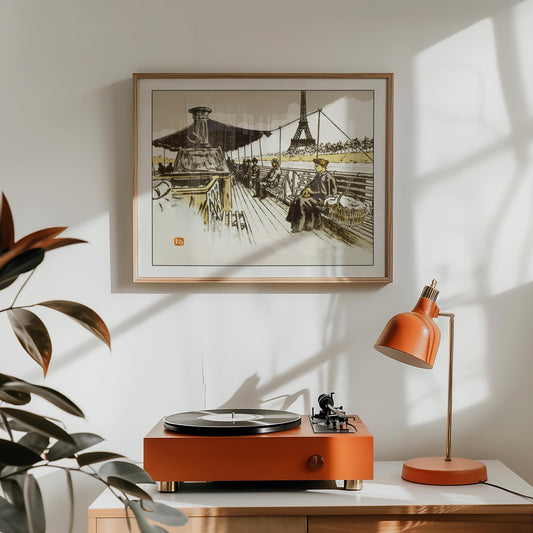 En Bateau-Mouche | From '36 Views of the Eiffel Tower' by Henri Rivière