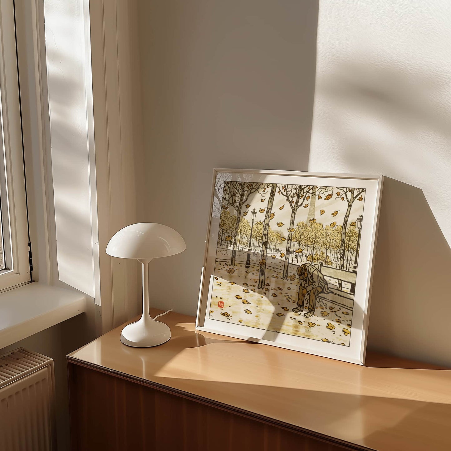 Des Jardins du Trocadéro, l'Automne | From '36 Views of the Eiffel Tower' by Henri Rivière