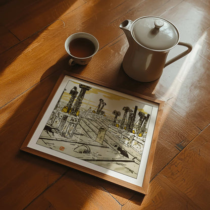 Sur les Toits | From '36 Views of the Eiffel Tower' by Henri Rivière