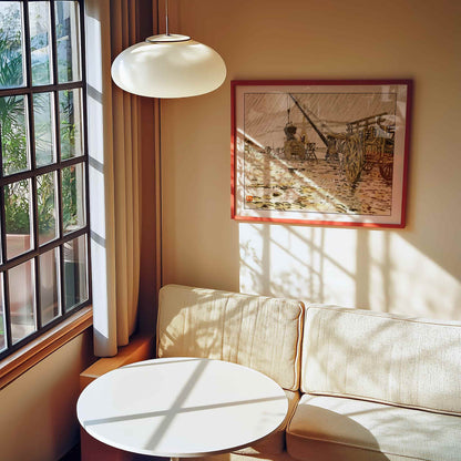 Du Quai de Passy par la Pluie | From '36 Views of the Eiffel Tower' by Henri Rivière