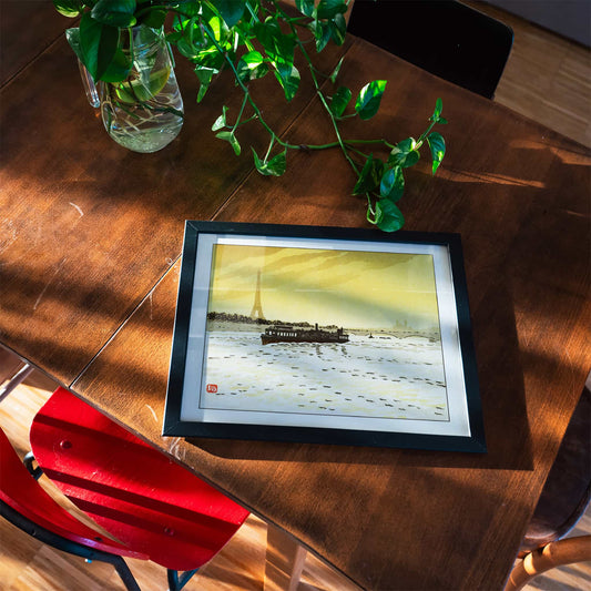 Du Quai de la Conférence | From '36 Views of the Eiffel Tower' by Henri Rivière