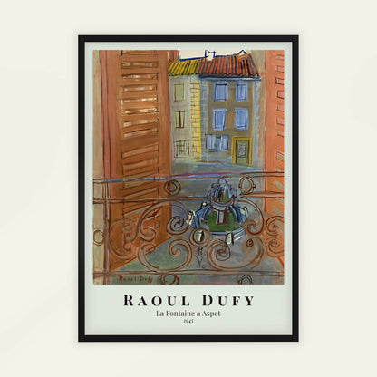 The Fountain in Aspet by Raoul Dufy, Impressionist print, portrait print, French decorative, Fauvist, statement print, framed wall art, art poster