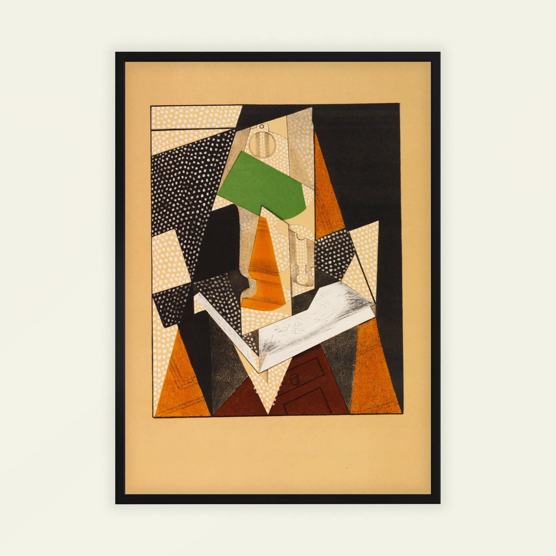 Au Soleil du Plafond (The Lamp) by Juan Gris, modernist print, Spanish modernist, Paris avant-garde, living room wall art, framed wall art, art poster