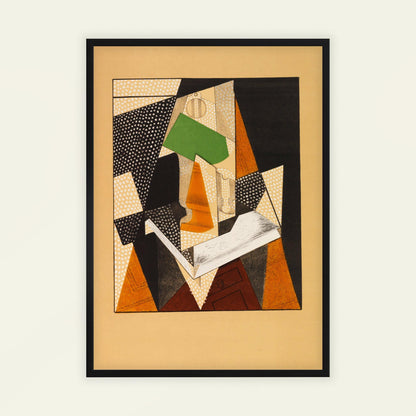 Au Soleil du Plafond (The Lamp) by Juan Gris, modernist print, Spanish modernist, Paris avant-garde, living room wall art, framed wall art, art poster