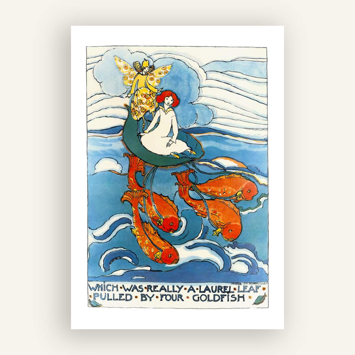 Set of 6 prints by Jessie M. King (1929)