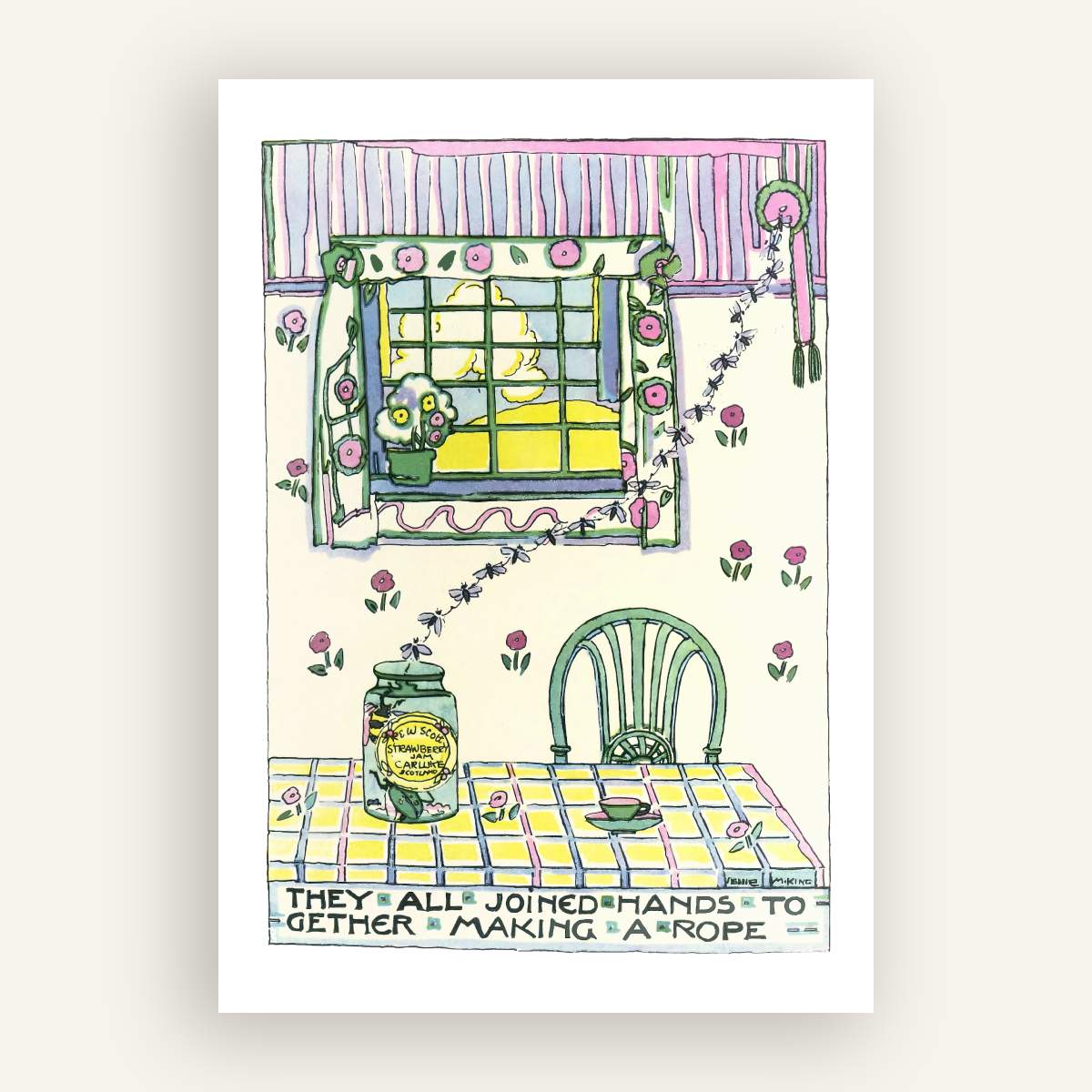 Set of 6 prints by Jessie M. King (1929)