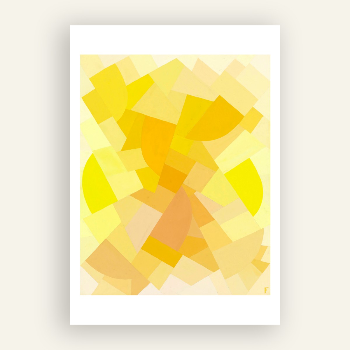 Composition in Yellow (1938) | Freundlich, Otto | White background