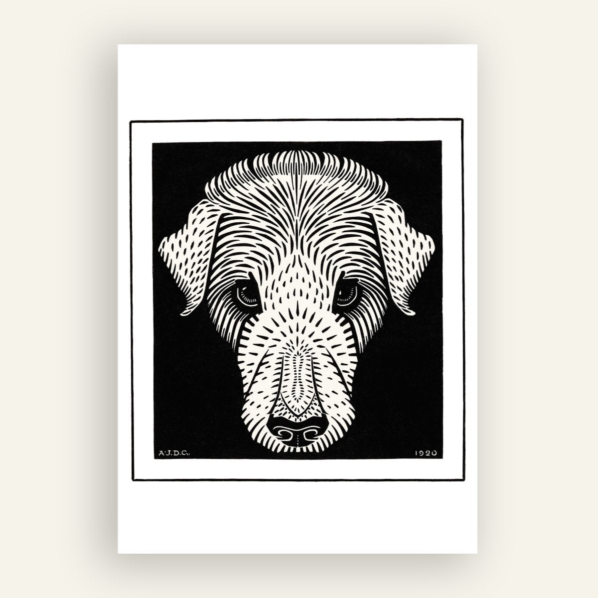 Dog (1921) | De Graag, Julie | White background
