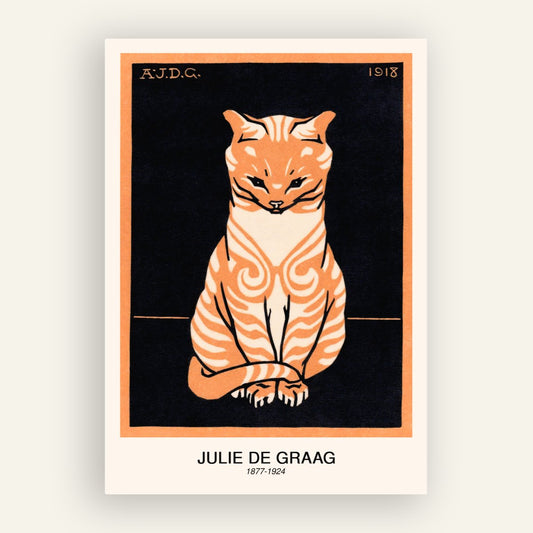 Sitting cat (1918) | De Graag, Julie