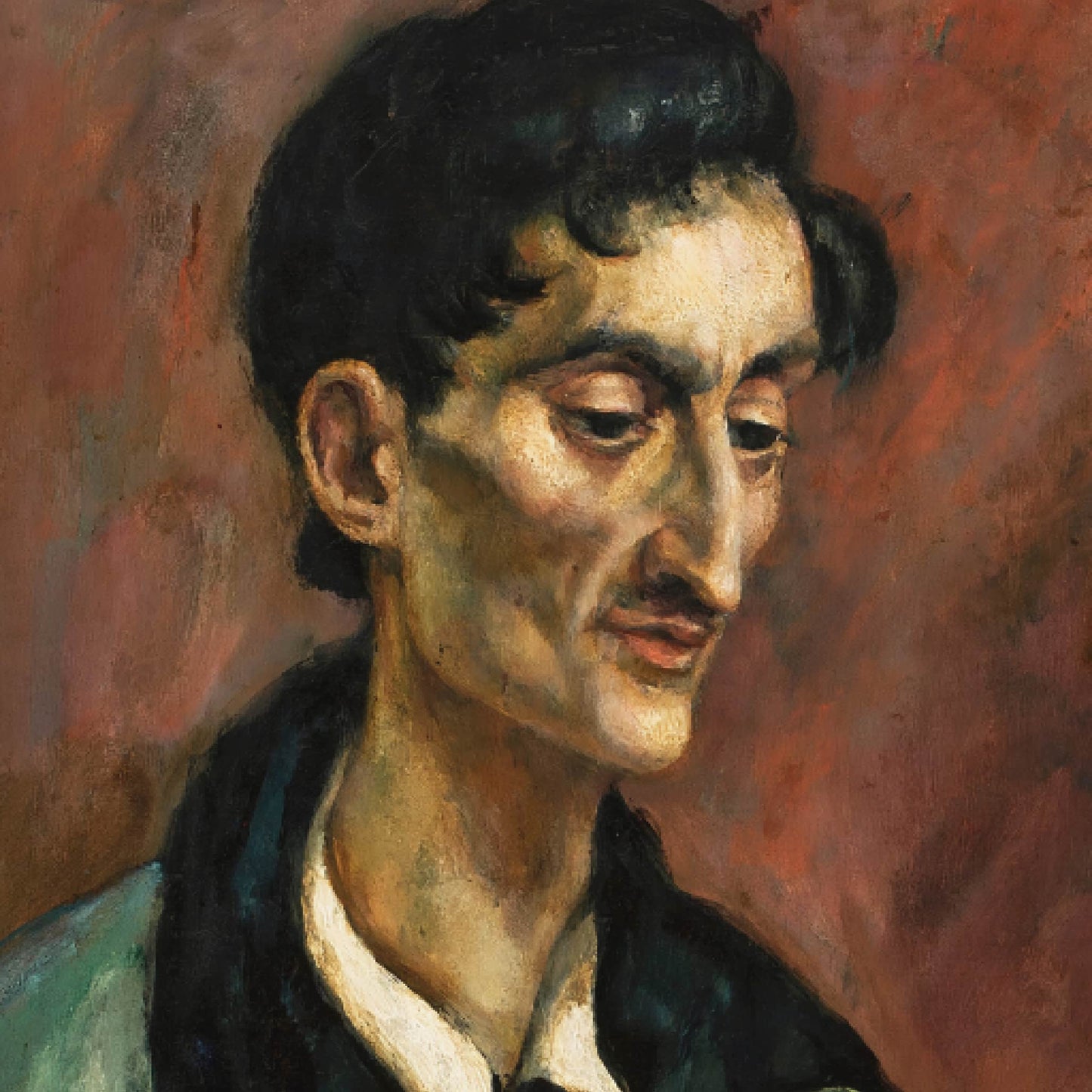 Chess Player (Portrait of Brunon Winawer) by Roman Kramsztyk