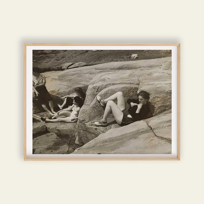 Class Picnic by Yasuo Kuniyoshi photo print, for room decor, wall art and art for your home, showing the face of life