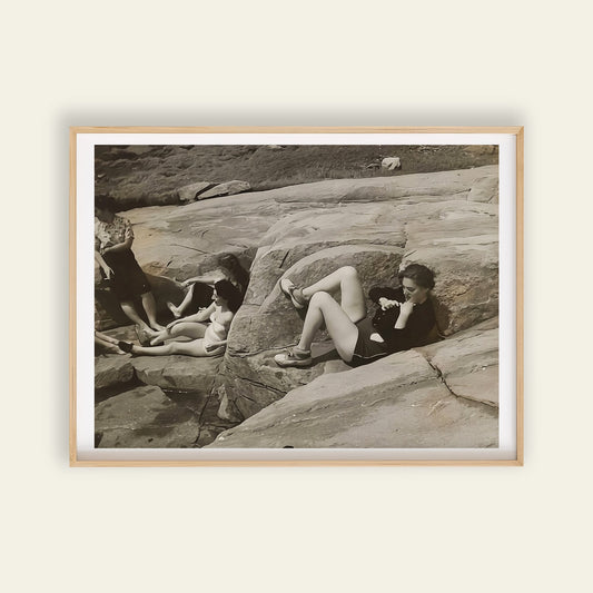 Class Picnic by Yasuo Kuniyoshi photo print, for room decor, wall art and art for your home, showing the face of life