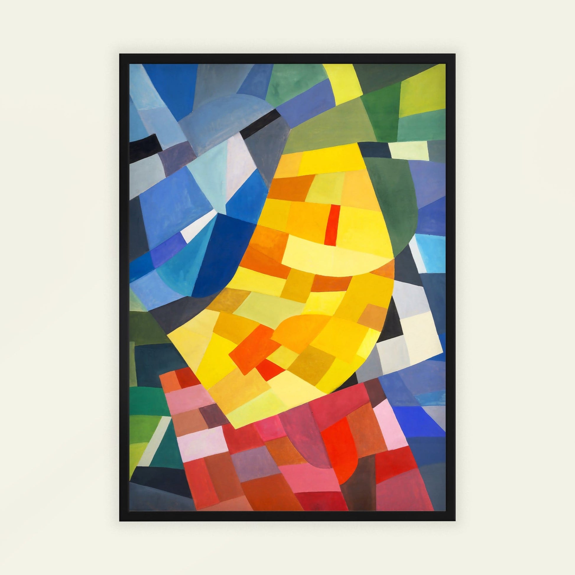 Composition by Otto Freundlich, abstract art print, modern wall decor, German-French abstract, colour blocks, gallery wall decor, framed wall art, art poster