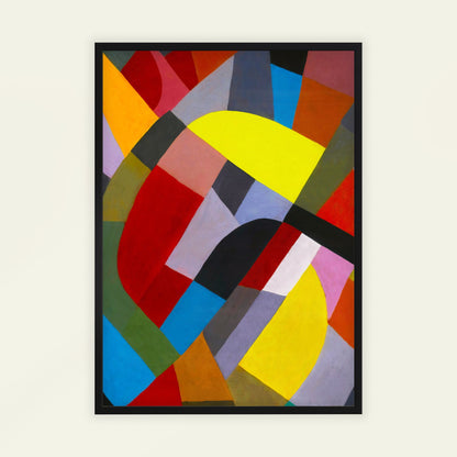 Composition by Otto Freundlich, modern art poster, geometric wall art, German-French avant-garde, geometric, gallery wall decor, framed wall art, art poster
