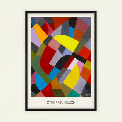 Composition by Otto Freundlich (with artist's name), geometric wall art, modernist print, German-French geometric, modernist, statement print, framed wall art, art poster