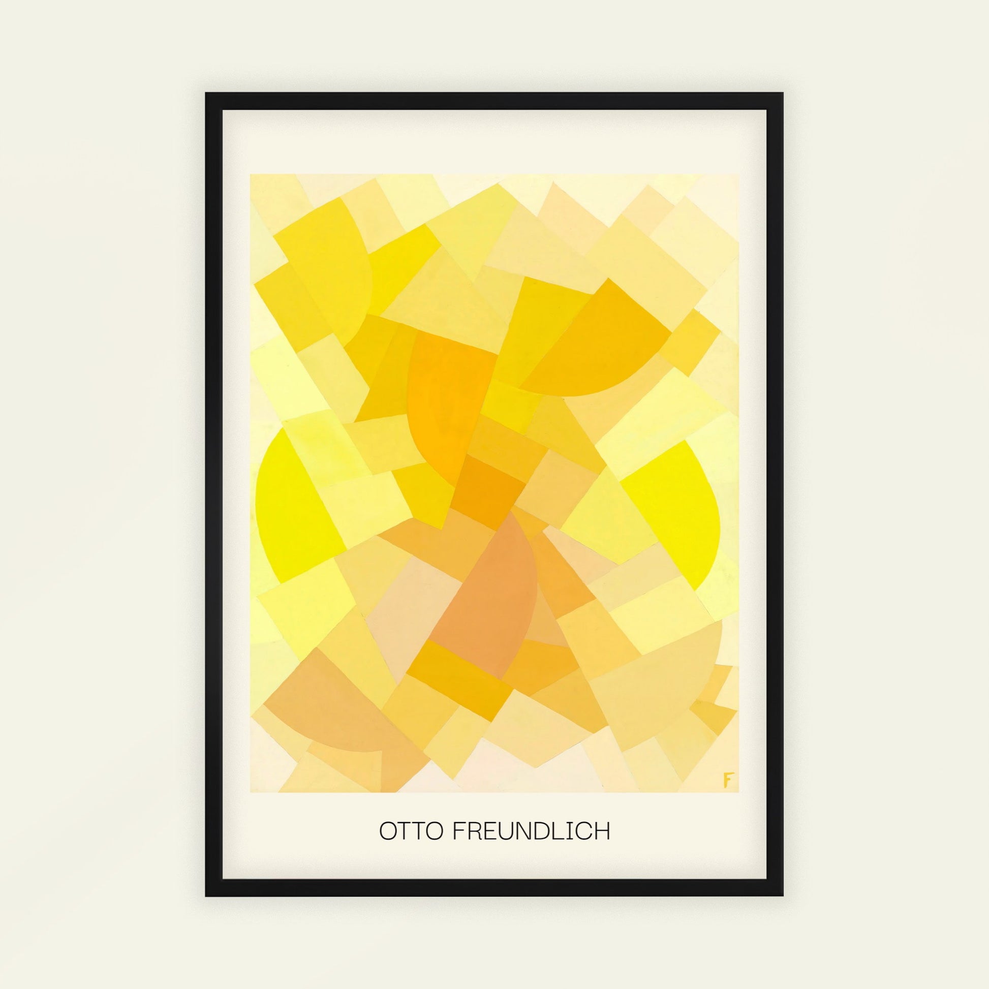 Composition by Otto Freundlich (with artist's name), geometric wall art, modernist print, German-French geometric, modernist, bedroom wall decor, framed wall art, art poster