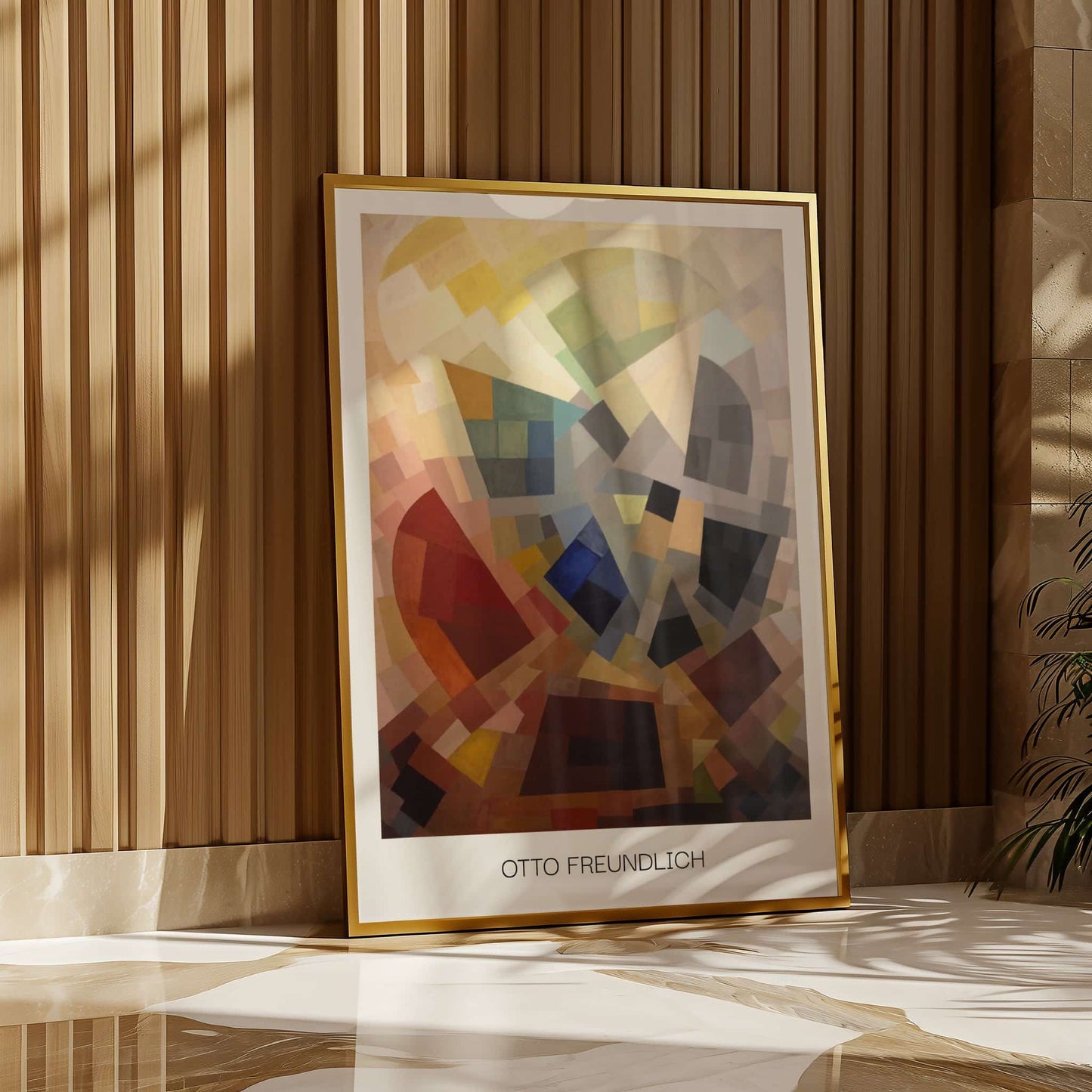 Composition by Otto Freundlich (with artist's name), geometric wall art, modernist print, German-French geometric, modernist, large wall art, framed wall art, art poster