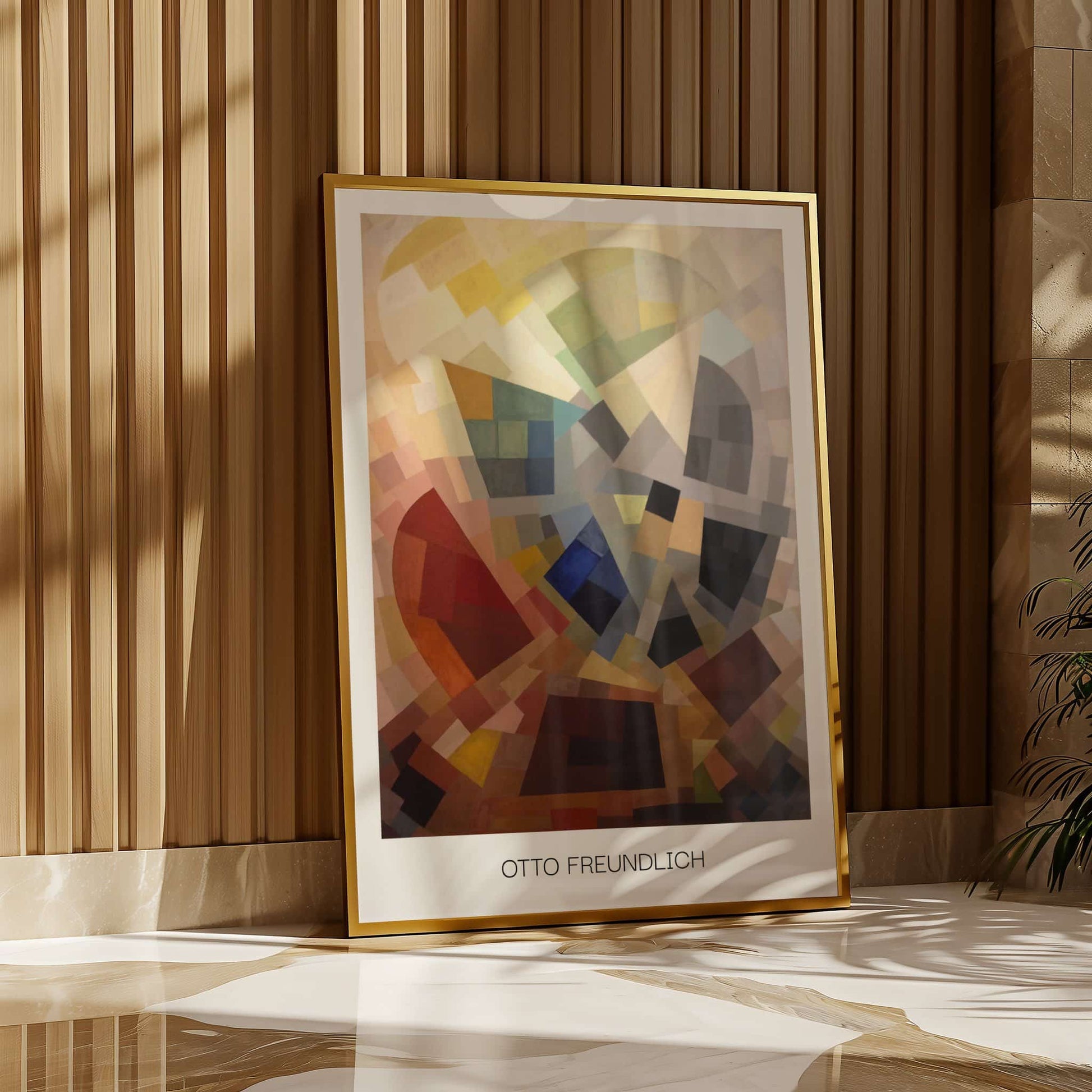 Composition by Otto Freundlich (with artist's name), geometric wall art, modernist print, German-French geometric, modernist, large wall art, framed wall art, art poster