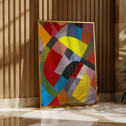 Composition by Otto Freundlich, modernist print, abstract art print, German-French modernist, abstract, office wall art, framed wall art, art poster