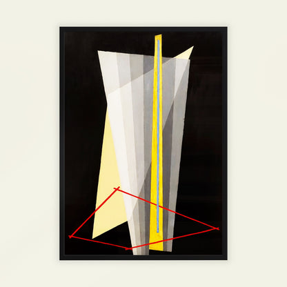 Construction by László Moholy-Nagy, geometric wall art, modernist print, Hungarian constructivist, geometric, fine art poster, framed wall art, art poster