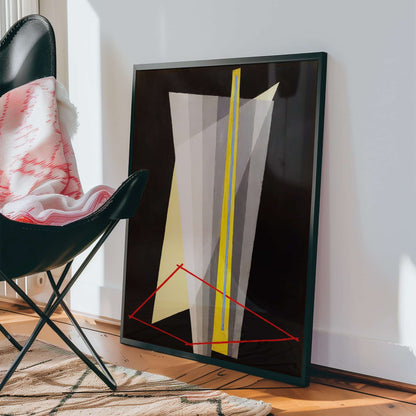 Construction by László Moholy-Nagy, abstract art print, modern wall decor, Hungarian Bauhaus, modernist, vintage poster, framed wall art, art poster
