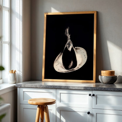 Eggplant art print inspired by Kuniyoshi, wall art for your home and paintings for room decor