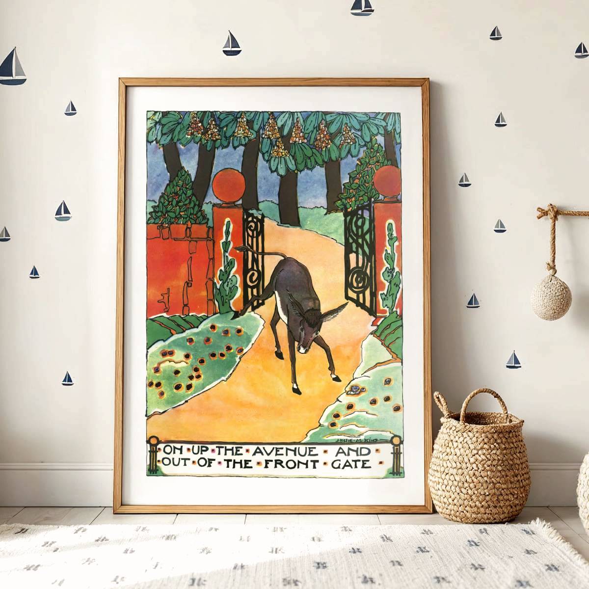 "On up the avenue and out of the front gate" (1929) | King, Jessie M.