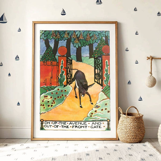 "On up the avenue and out of the front gate" (1929) | King, Jessie M.