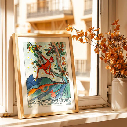 "I play with the trees and the stars and the shadows and the moonbeams" | King, Jessie M.