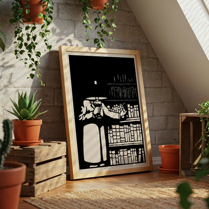 The Book-lover by Félix Vallotton, Impressionist print, portrait print, Swiss-French literary, Nabis, affordable wall art, framed wall art, art poster