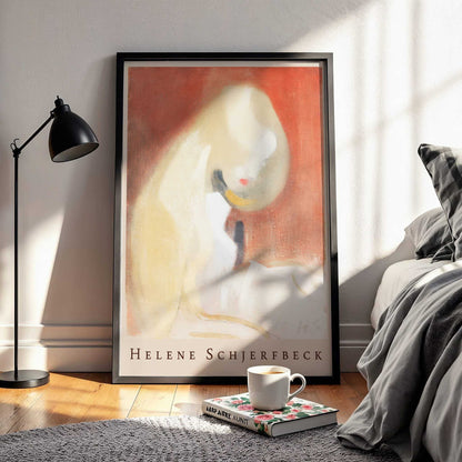 Girl with Blonde Hair by Helene Schjerfbeck, Expressionist print, portrait print, Finnish minimal, Nordic modernist, art reproduction, framed wall art, art poster