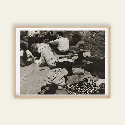 Group on Rock, Ogunquit by Yasuo Kuniyoshi photo print, for room decor, wall art and art for your home, showing the face of life