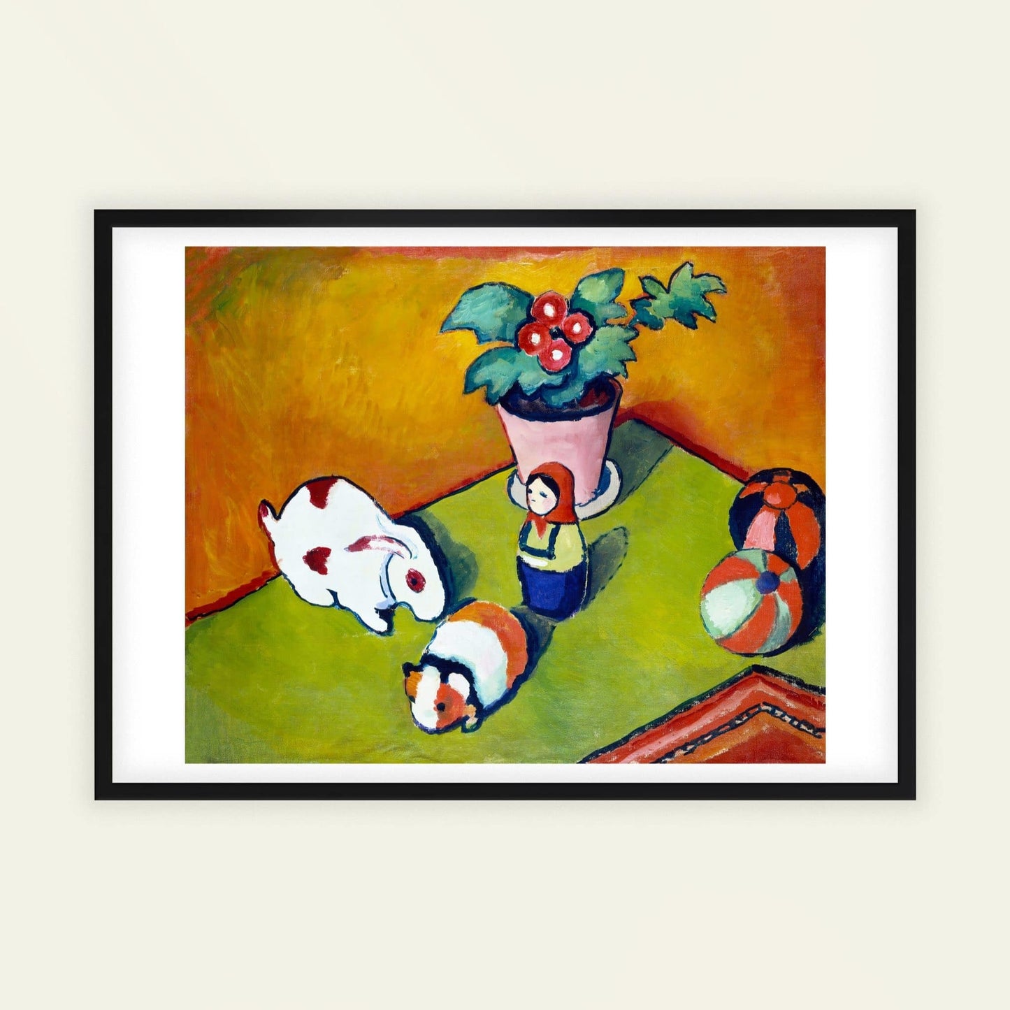 Little Walter's Toys by August Macke, kitchen wall art, Expressionist print, German modernist, Expressionist, affordable wall art, framed wall art, art poster
