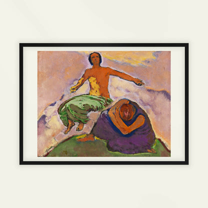 Mourning and Hope by Koloman Moser, Art Nouveau print, portrait print, Austrian decorative, Vienna Secession, home decor print, framed wall art, art poster