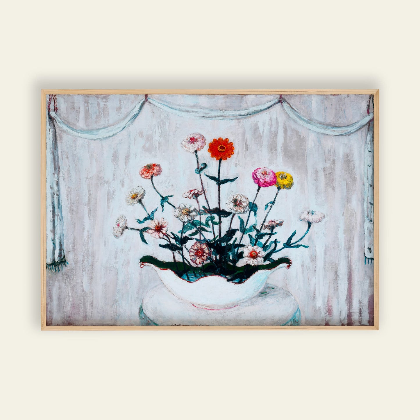 Zinnias by Florine Stettheimer
