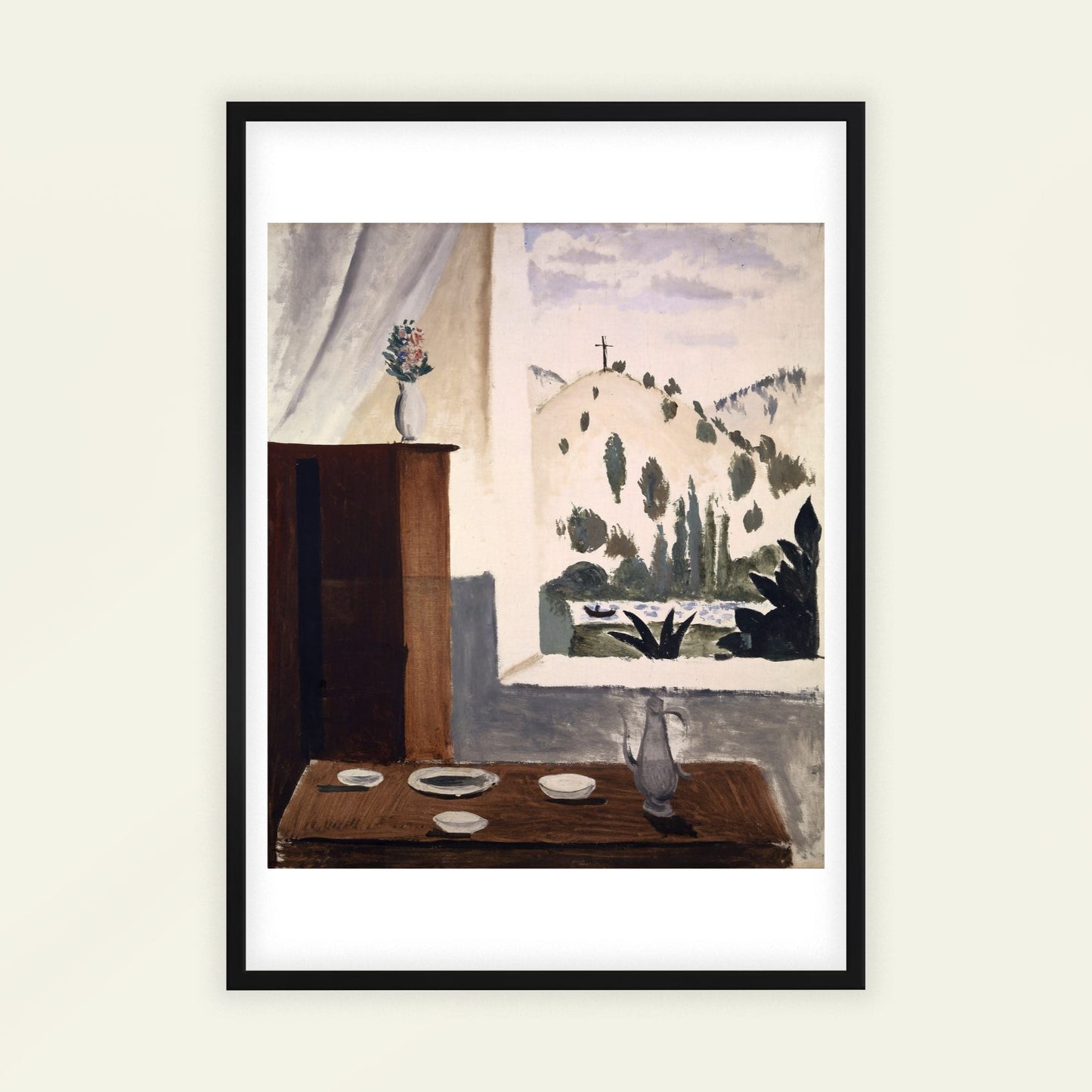 Nature morte au Calvaire by André Derain, home office decor, classic art poster, French Collioure, still life, large wall art, framed wall art, art poster