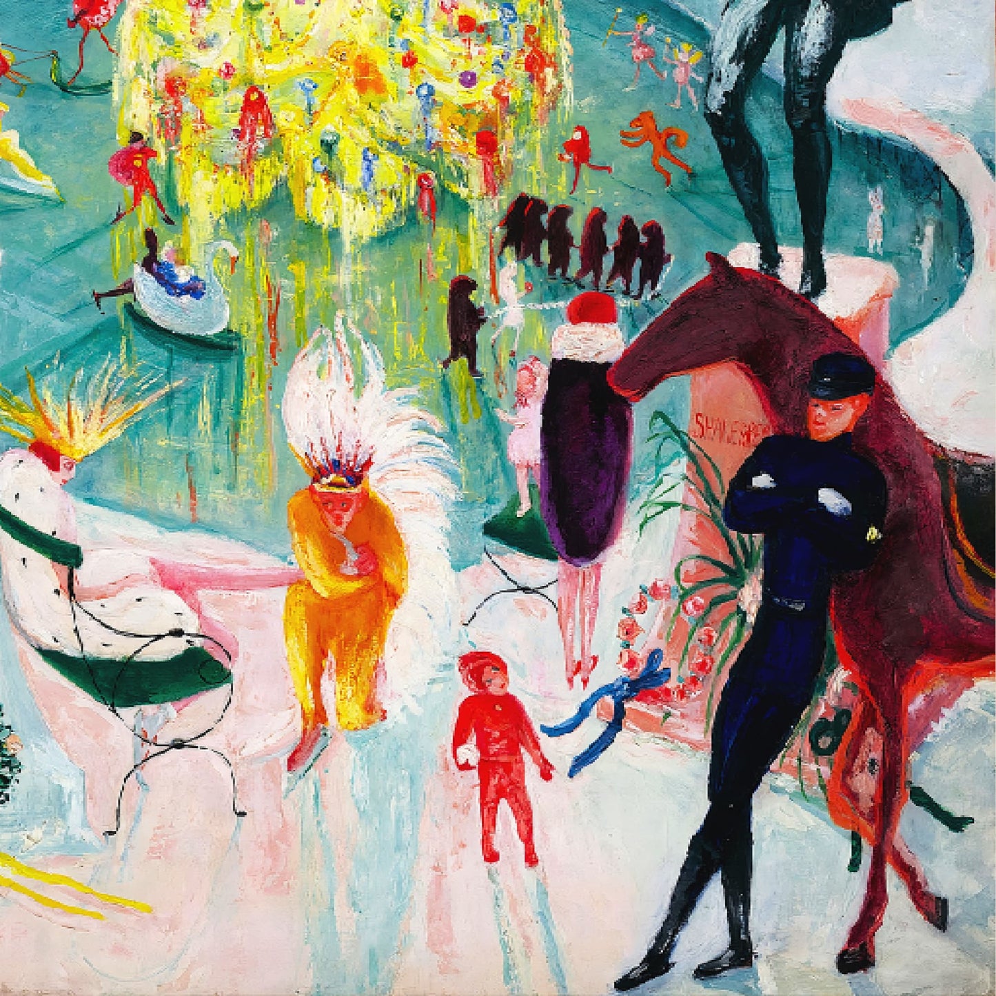Pink Christmas by Florine Stettheimer