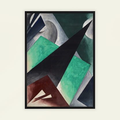 Painterly Architectonic by Lyubov Popova, modern art poster, geometric wall art, Russian abstract, Cubo-Futurist, living room wall art, framed wall art, art poster