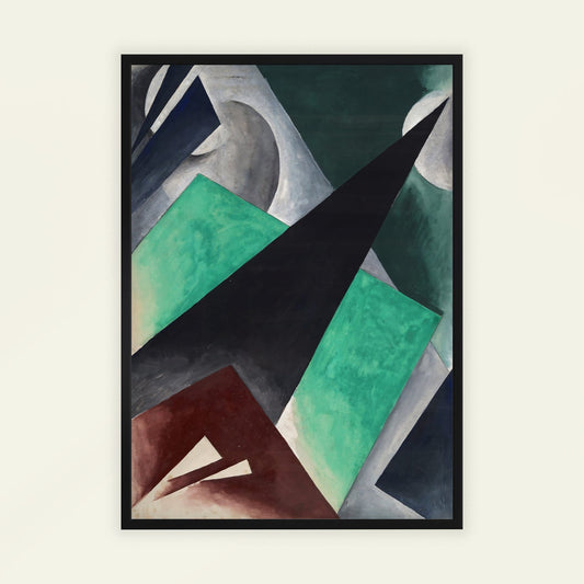 Painterly Architectonic by Lyubov Popova, modern art poster, geometric wall art, Russian abstract, Cubo-Futurist, living room wall art, framed wall art, art poster