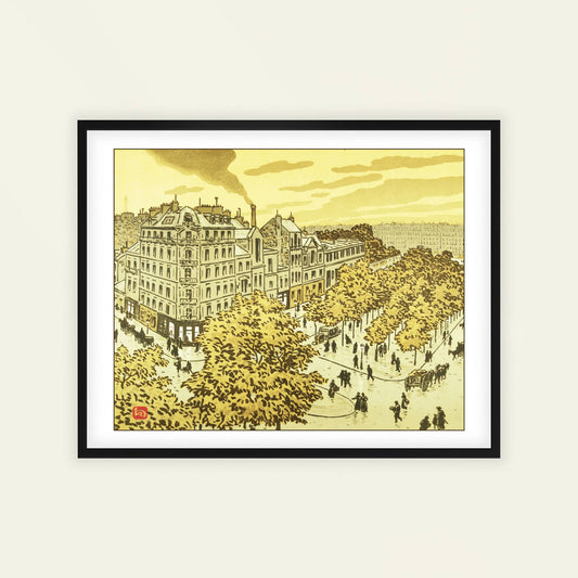 Du Boulevard de Clichy | From '36 Views of the Eiffel Tower' by Henri Rivière
