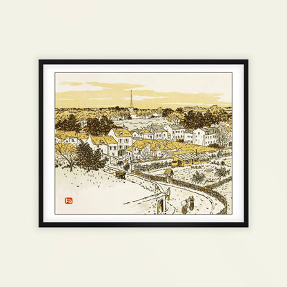 De la Gare du Bas-Meudon | From '36 Views of the Eiffel Tower' by Henri Rivière