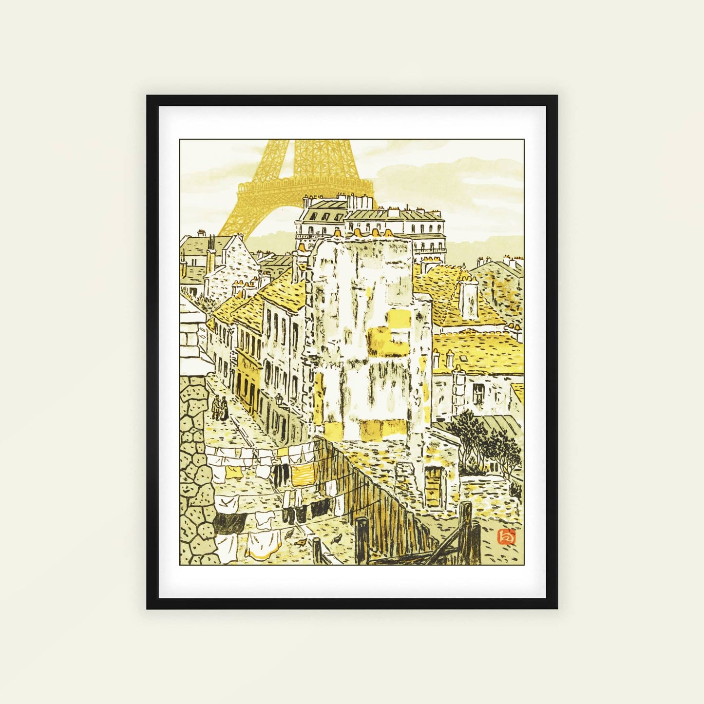 Rue Beethoven | From '36 Views of the Eiffel Tower' by Henri Rivière
