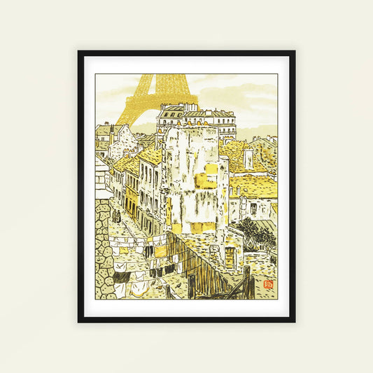 Rue Beethoven | From '36 Views of the Eiffel Tower' by Henri Rivière