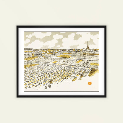 Des Jardins Maraichers des Grenelle | From '36 Views of the Eiffel Tower' by Henri Rivière