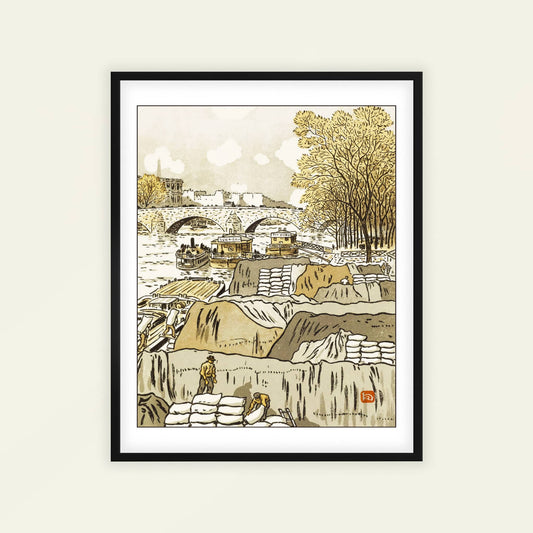 Du Pont des Saints-Pères | From '36 Views of the Eiffel Tower' by Henri Rivière