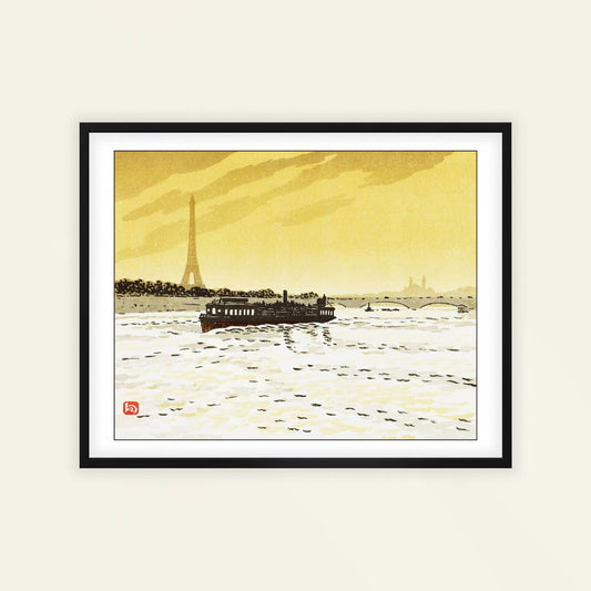 Du Quai de la Conférence | From '36 Views of the Eiffel Tower' by Henri Rivière